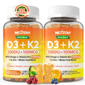 Vitamin D3 K2 Gummies 5000/10000IU with Omega-3 & MK-7 – Bone & Immune Support