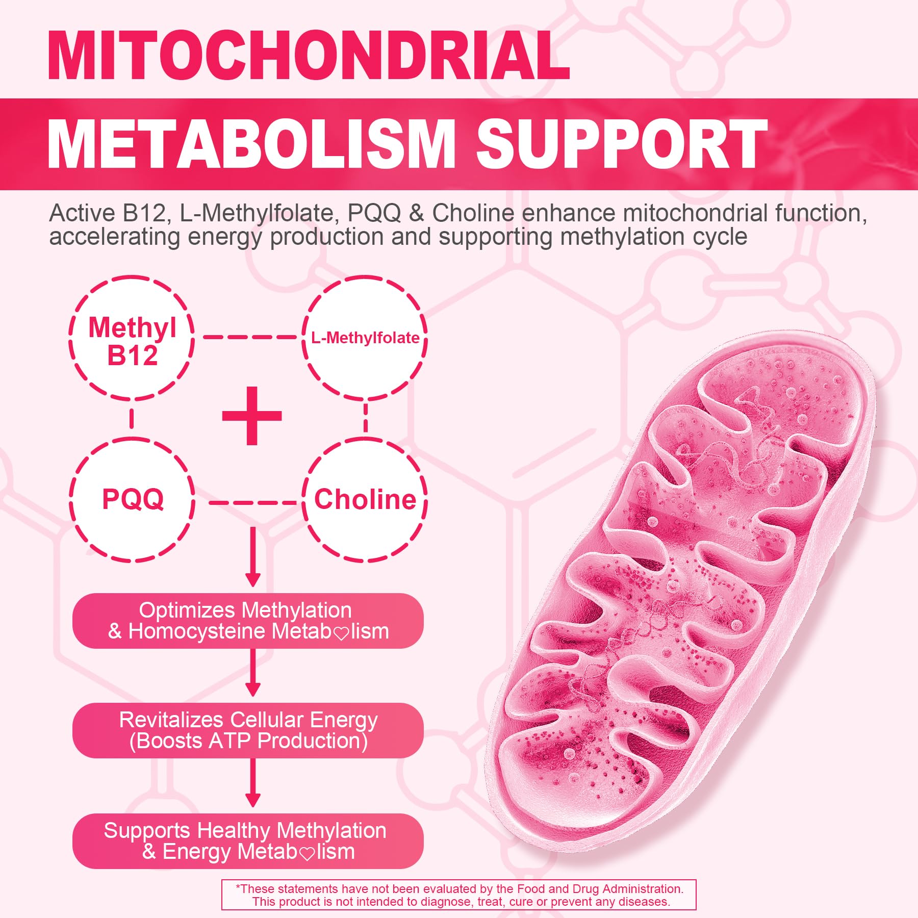 Methyl B12 5000mcg & L-Methylfolate Gummies – Energy, Cognition, Methylation (60 ct)
