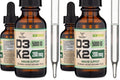 Vitamin D3 K2 5,000 IU Liquid Drops with All-Trans MK-7 (K2Vital) – Double Wood, Pack of 2