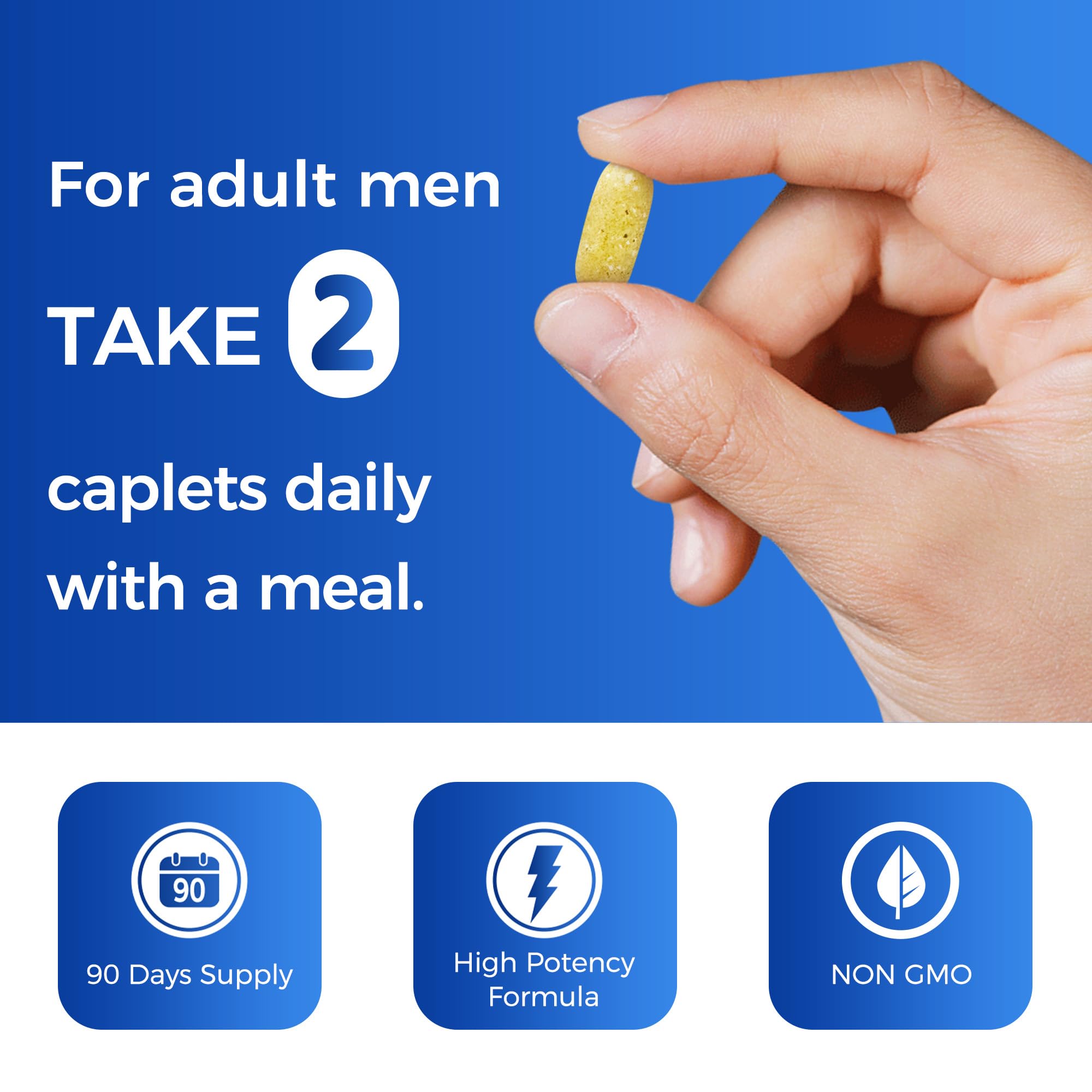 Vitamin World Ultra 360 Men 50+ Multivitamin – 180 Caplets | Prostate Support & Healthy Aging