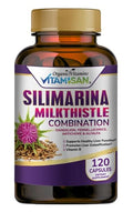 VITAMISAN Milk Thistle Silimarina Detox Formula for Liver Health – 120 Capsules