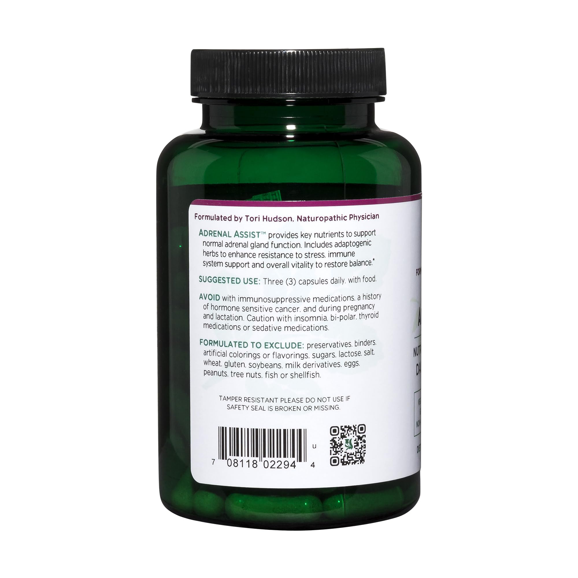 Vitanica Adrenal Assist – Adrenal Support, Vegan, 90 Capsules