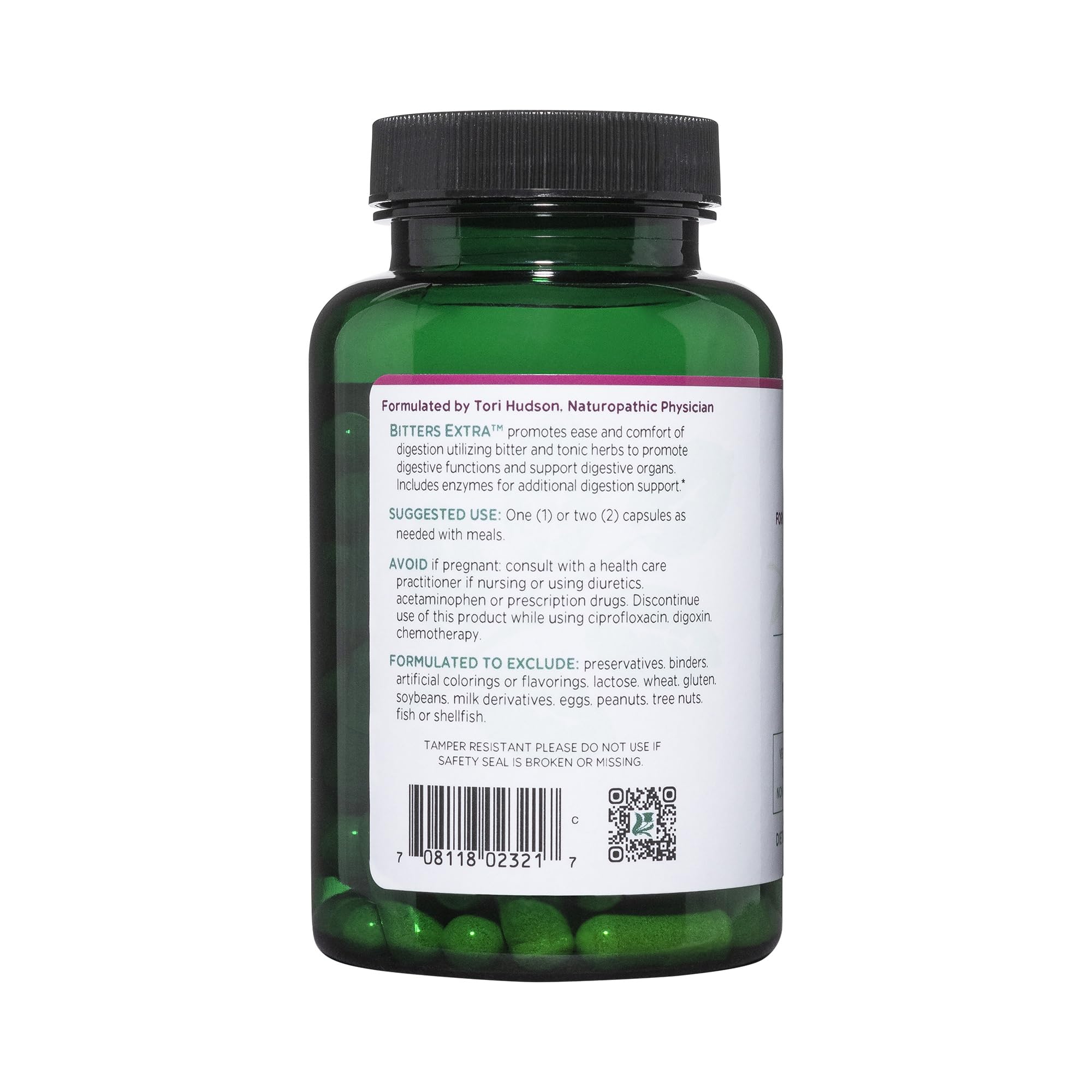 Vitanica Bitters Extra - Digestion Support, Vegan, 90 Capsules