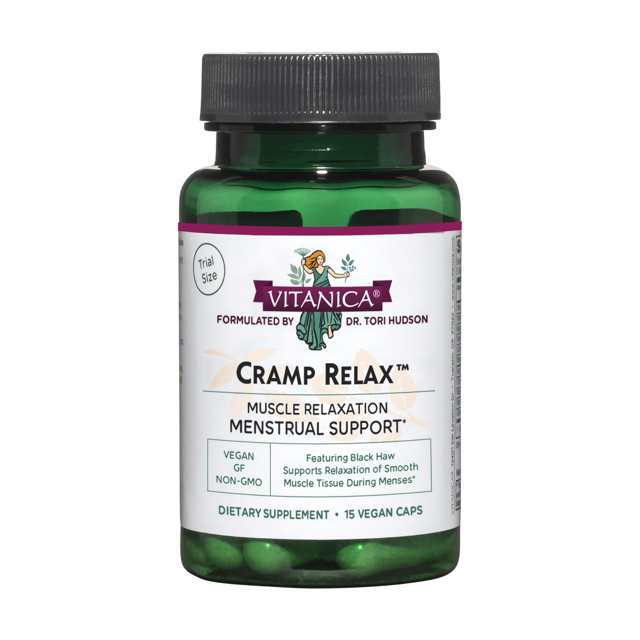 Vitanica Cramp Relax – Vegan Menstrual Support, 15 Capsules