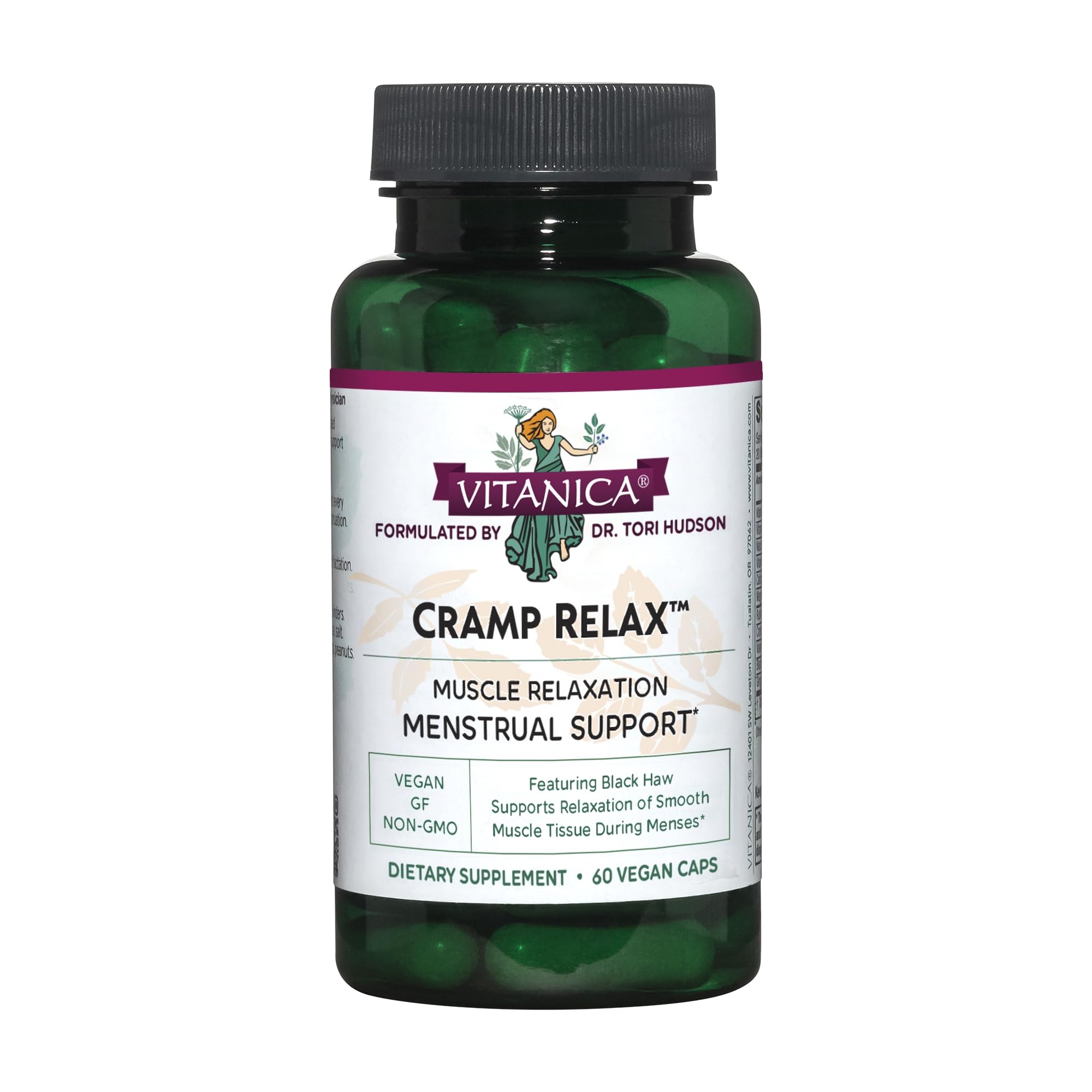 Vitanica Cramp Relax – Menstrual Support – Vegan – 60 Capsules