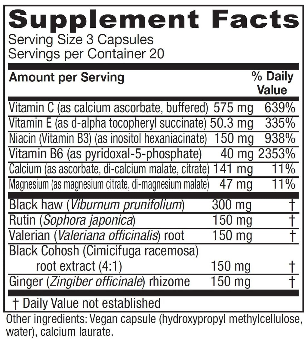 Vitanica Cramp Relax – Menstrual Support – Vegan – 60 Capsules