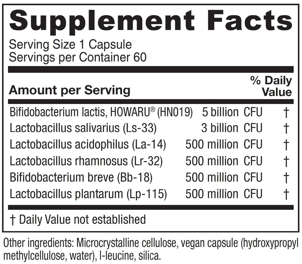 Vitanica Flora Symmetry Probiotic | Shelf-Stable, Non-GMO, Vegetarian (60 Count)