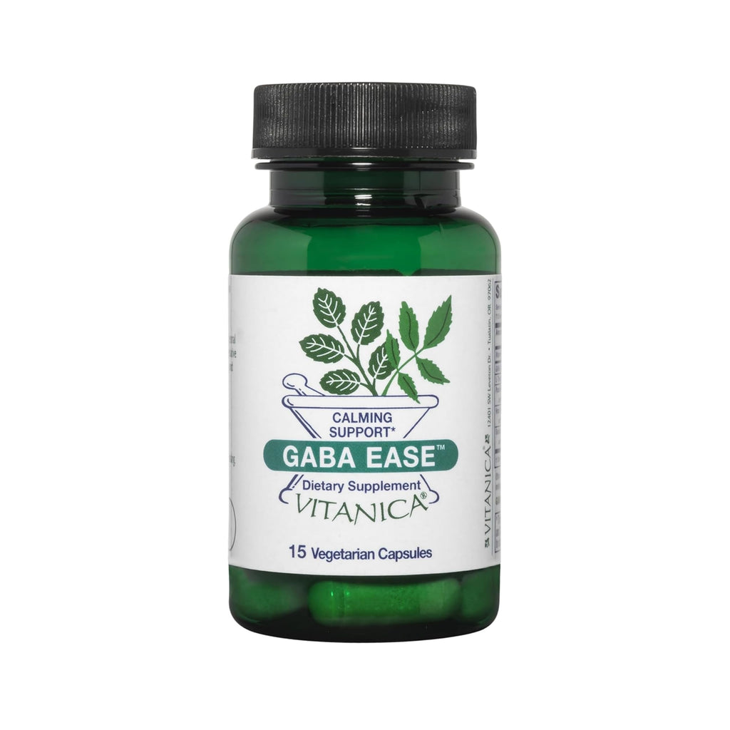 Vitanica GABA Ease – Calm & Relaxation Supplement with GABA & L-Theanine