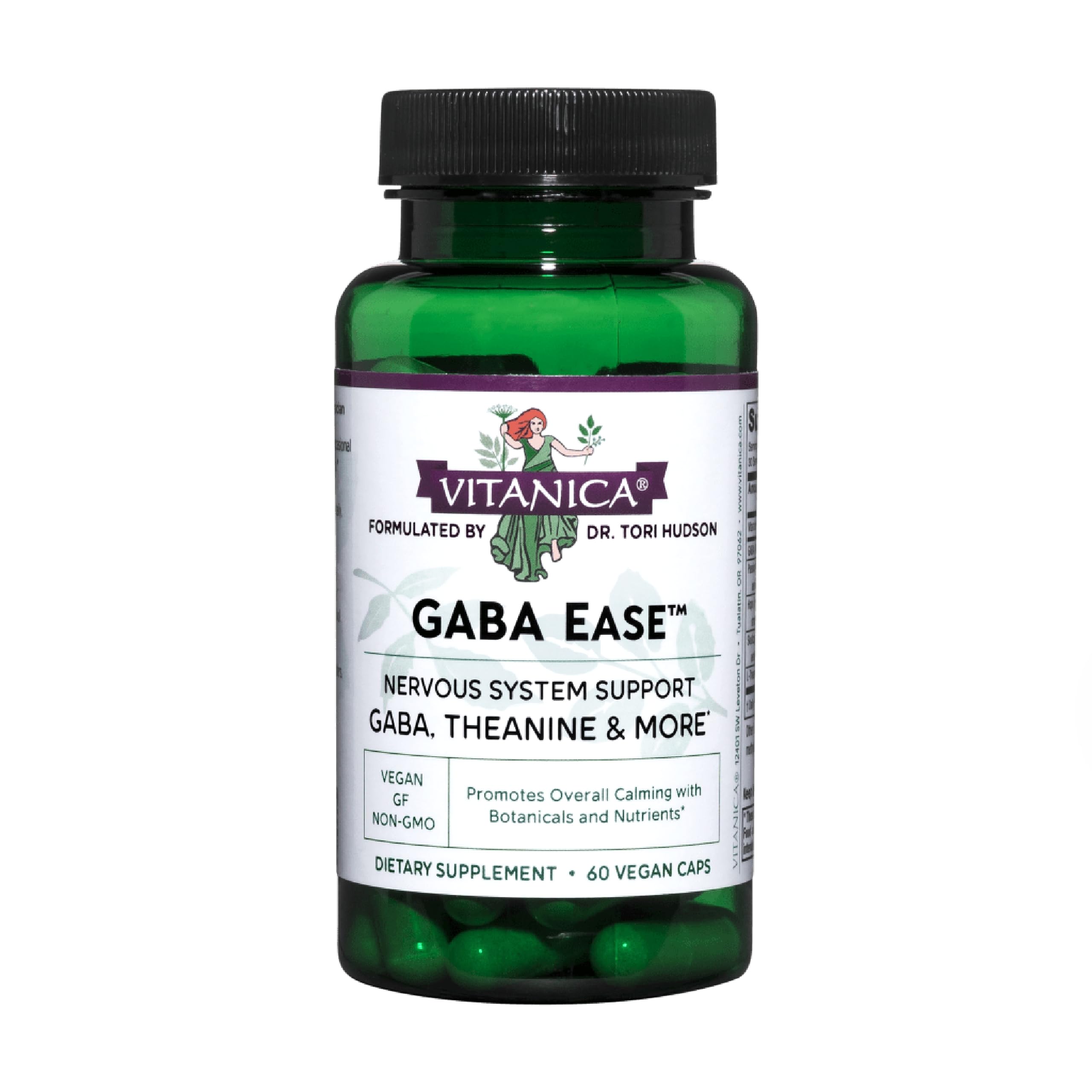 Vitanica GABA Ease – Calming Support, Vegan, 60 Capsules