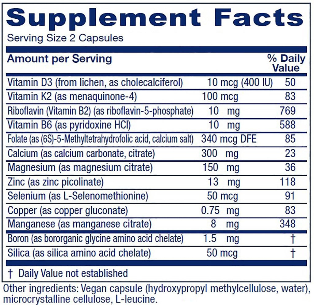 Vitanica OsteoBlend Bone Support – Vegan, 240 Capsules