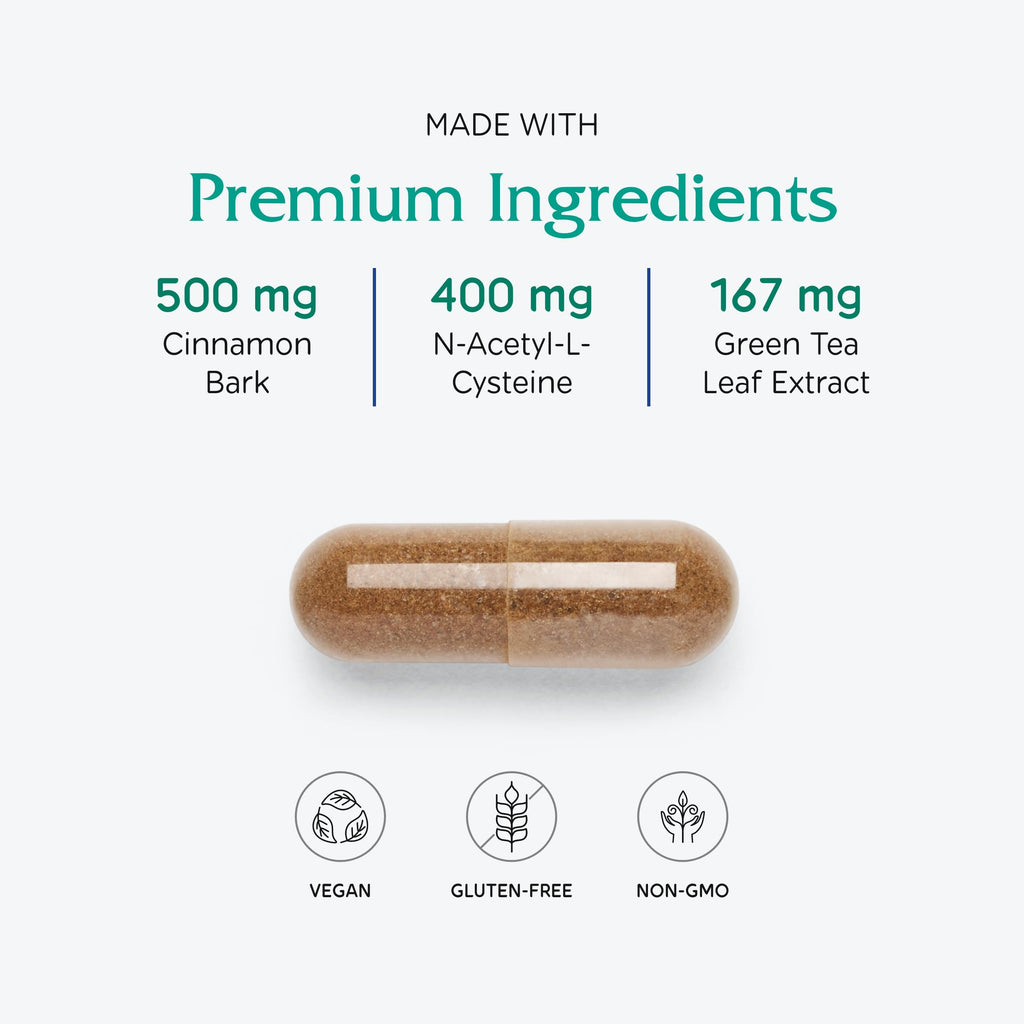 Vitanica OvaBlend - Ovarian Health & Hormone Balance for Women - Endocrine Support Supplement with Sarsaparilla Root & NAC - Herbal Dietary Supplement for Women - Pro Logo - 180 Vegan Caps