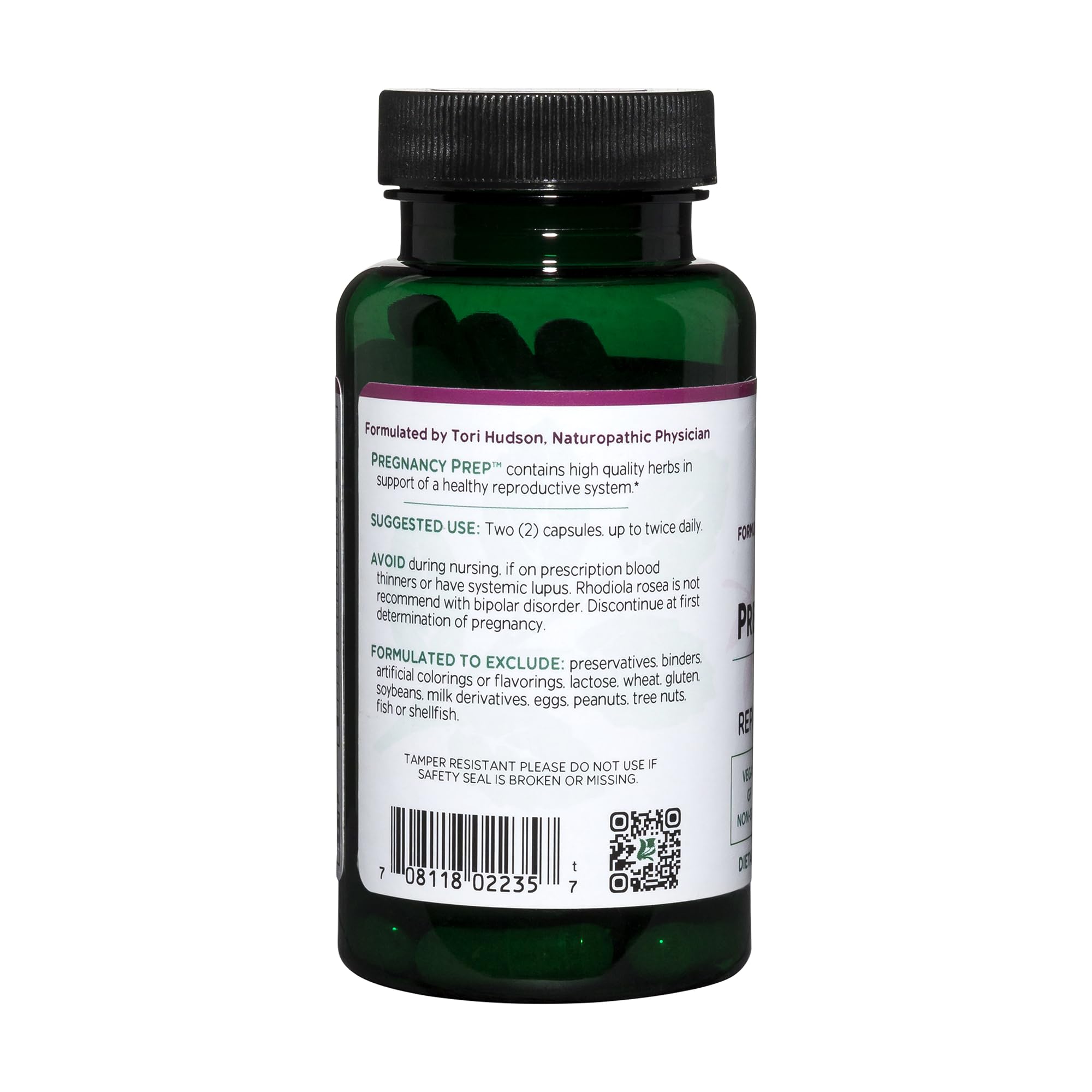 Vitanica Pregnancy Prep – Reproductive System Support, Vegan, 60 Capsules