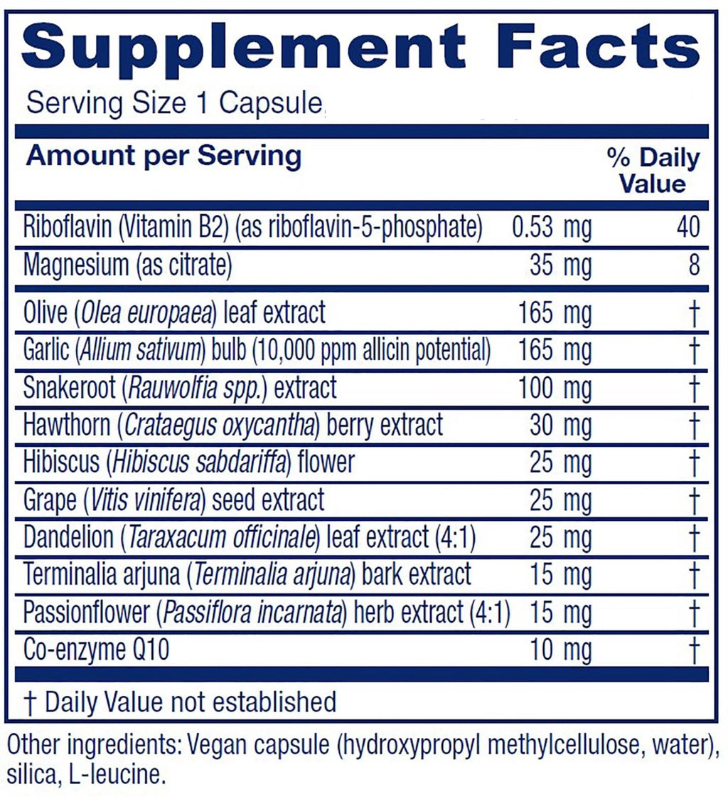 Vitanica Rauwolfia Extra — Cardiovascular Support Supplement | Vegan, 180 Capsules
