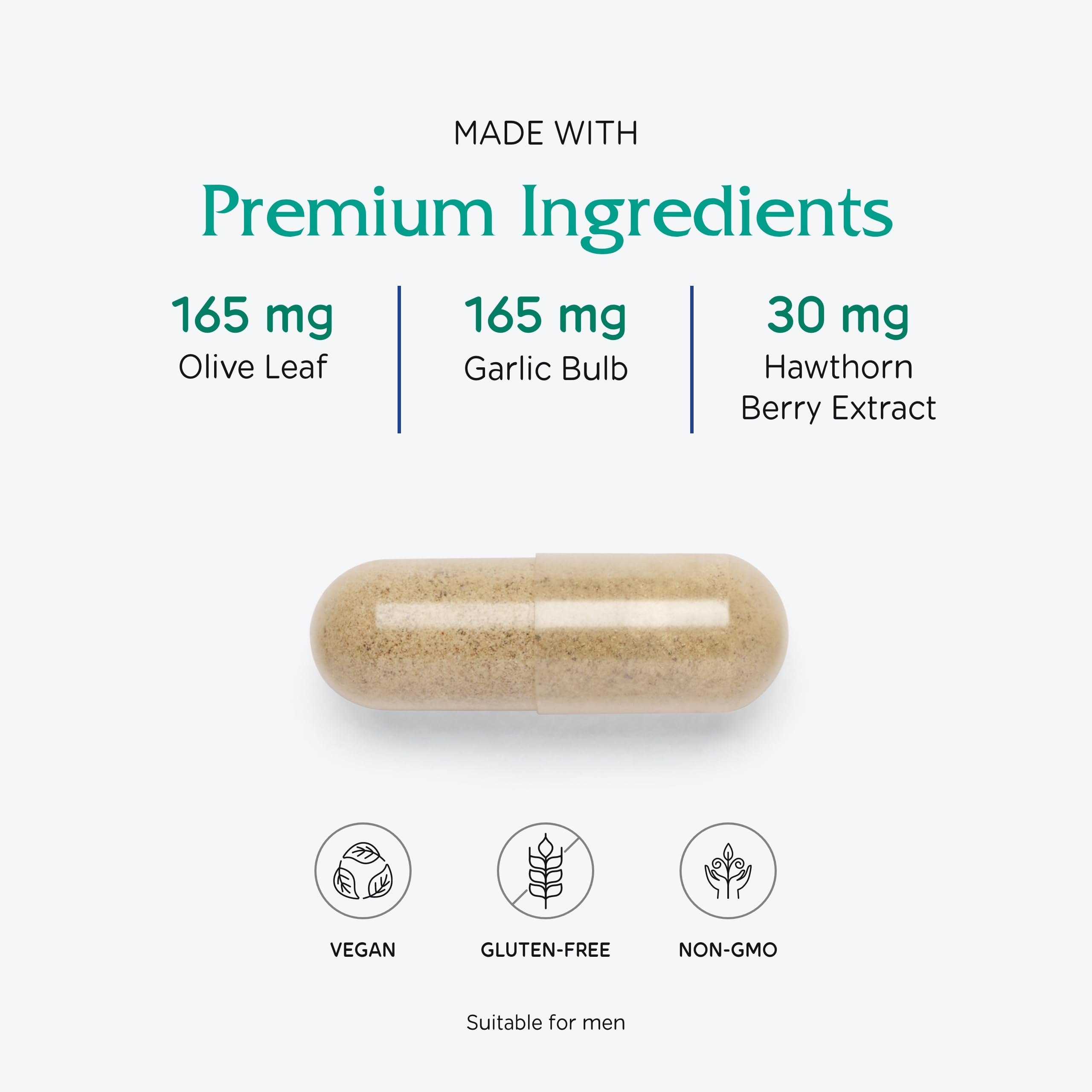 Vitanica Rauwolfia Extra — Cardiovascular Support Supplement | Vegan, 180 Capsules