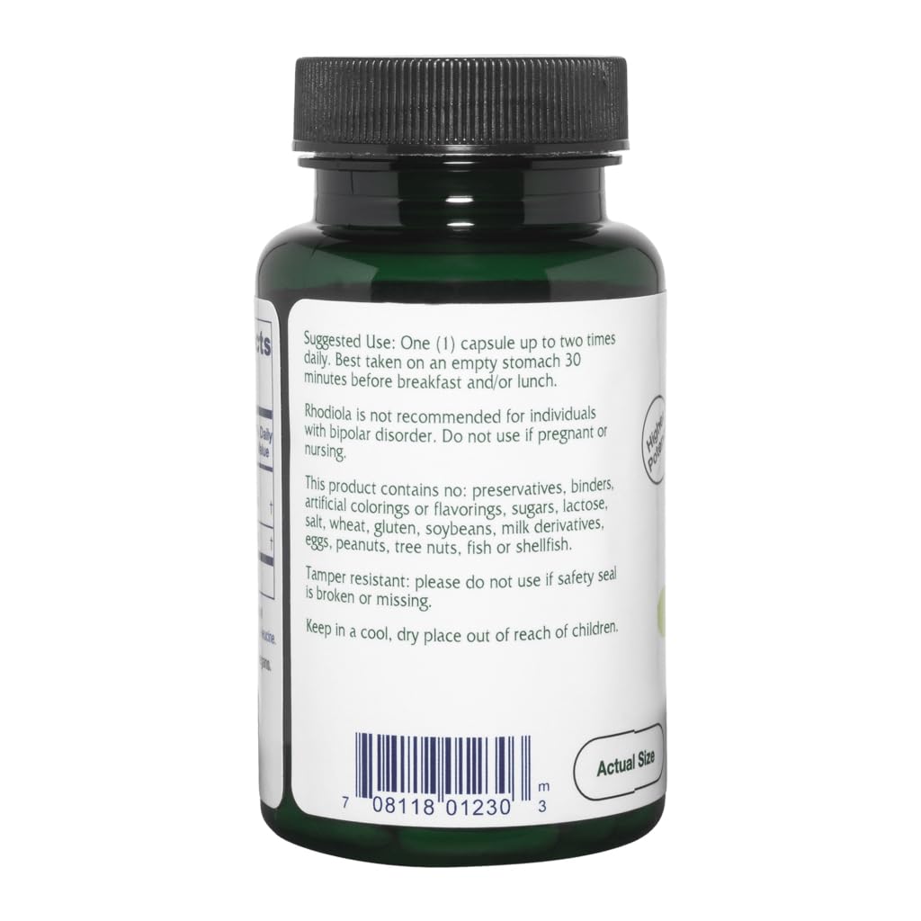 Vitanica Rhodiola Rosea Root Extract 200mg – Vegan Capsules (60)