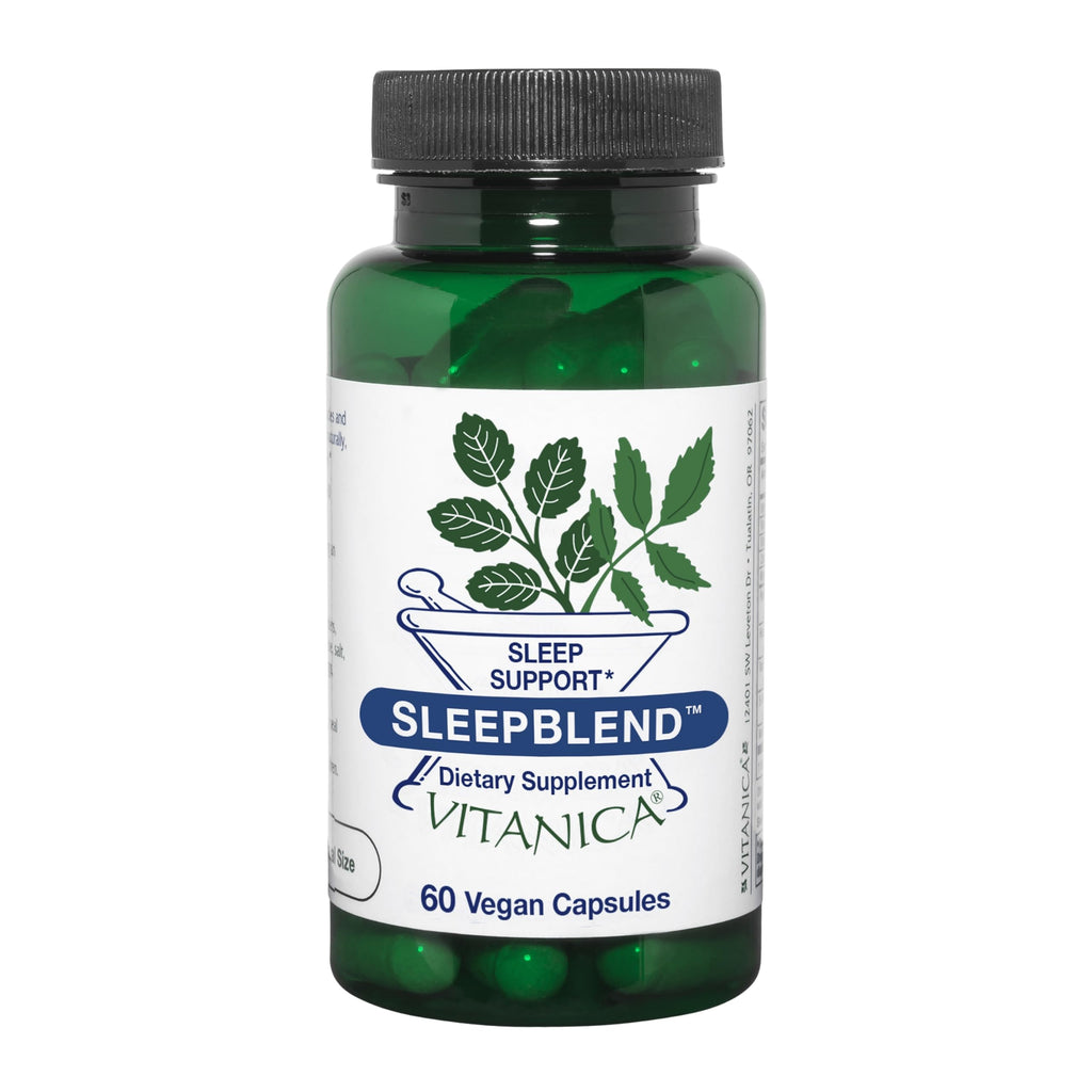 Vitanica Sleepblend – Non Habit Forming Sleep Support, 60 Capsules (Vegan)