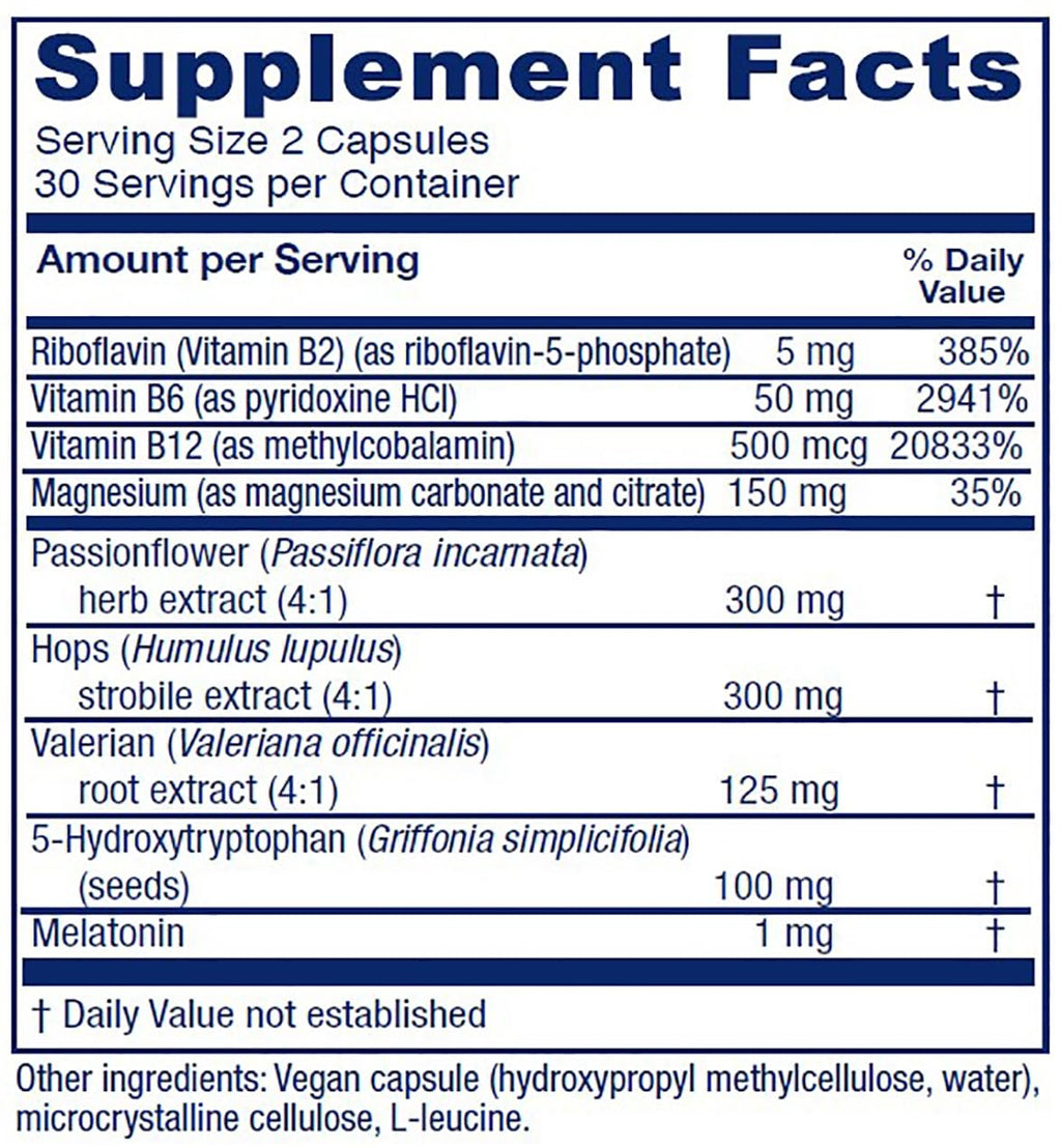 Vitanica Sleepblend – Non Habit Forming Sleep Support, 60 Capsules (Vegan)