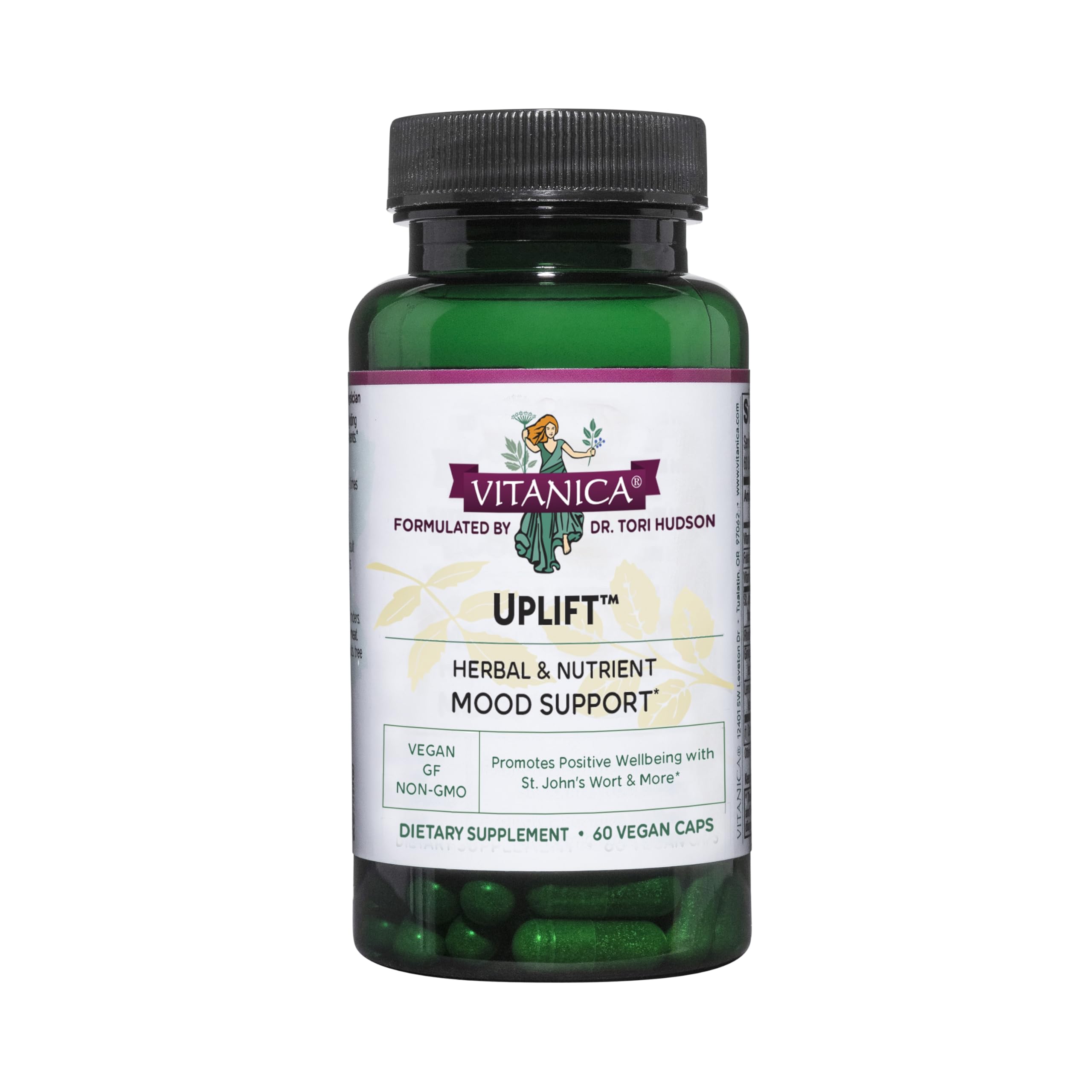 Vitanica Uplift – Mood & Emotional Support (Vegan, 60 Capsules)