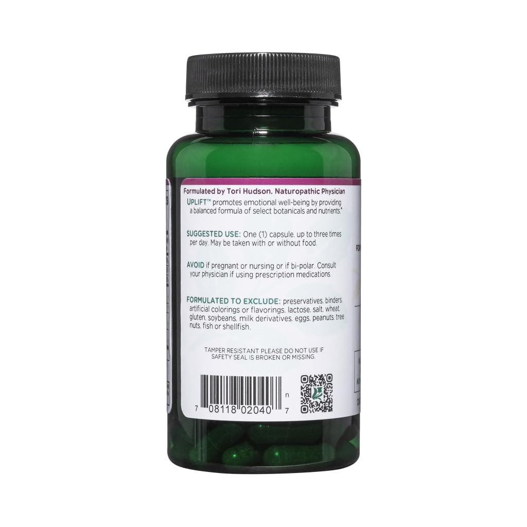 Vitanica Uplift – Mood & Emotional Support (Vegan, 60 Capsules)