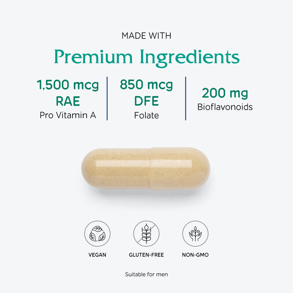 Vitanica Women's Symmetry - High Potency Daily Multivitamin, 180 Capsules, Vegan