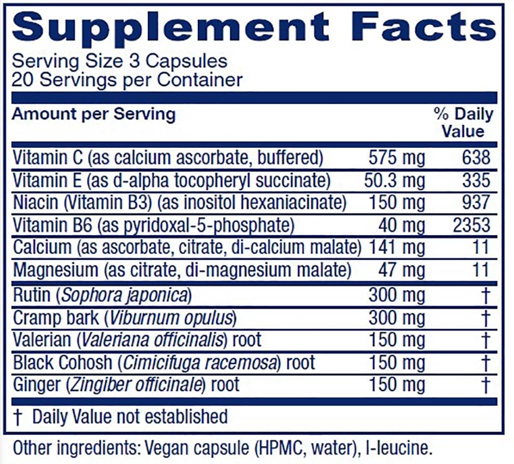 Vitanica Cramp Relax – Menstrual Support, Vegan, 60 Capsules | Pro Logo