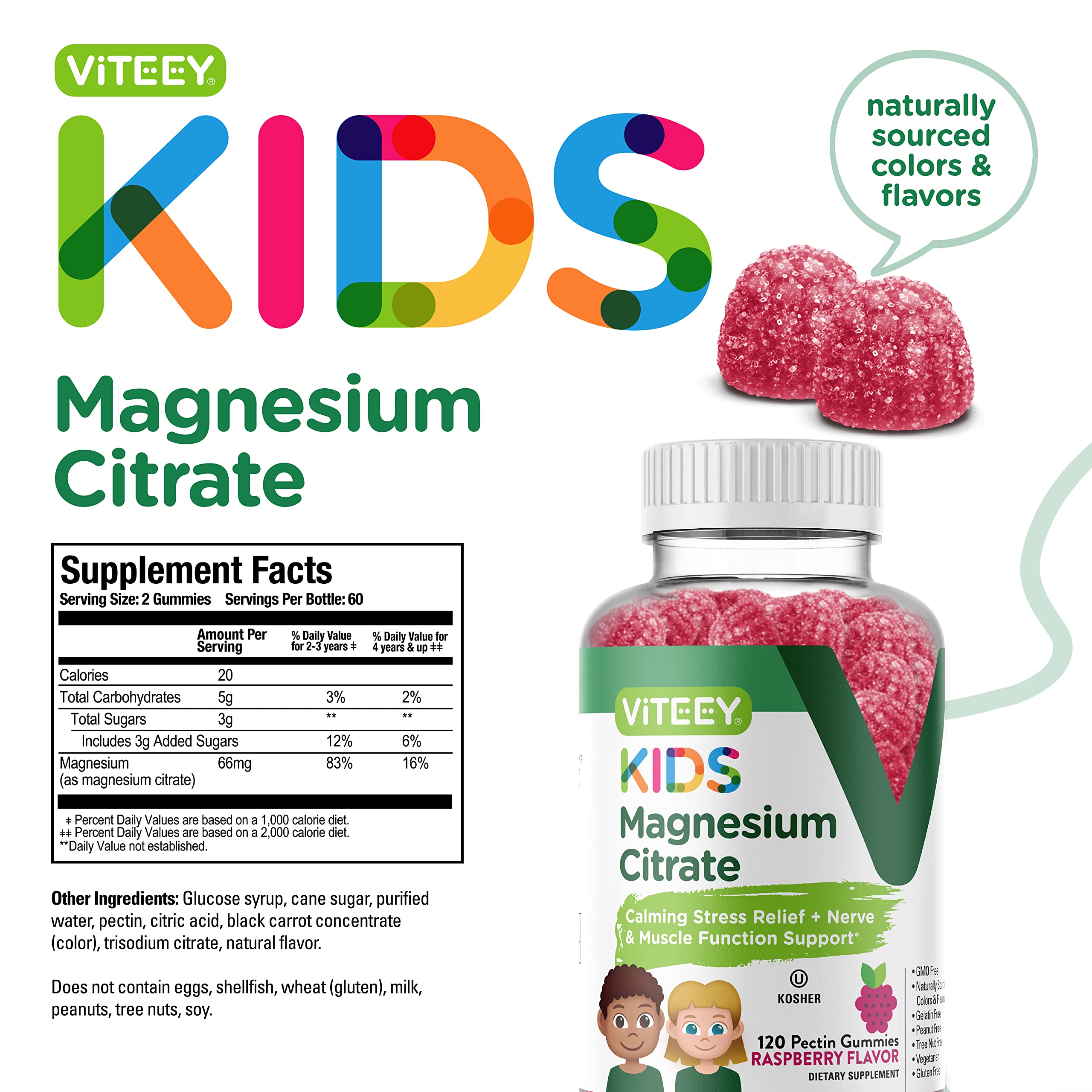 Viteey Kids Magnesium Gummies – Sleep, Calm & Relaxation