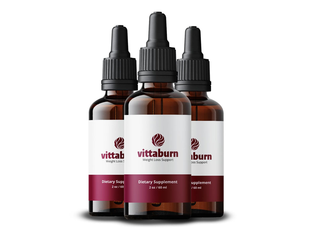 Vittaburn 3 Pack | All-Natural Weight Loss Drops – Boost Metabolism & Control Cravings