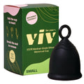 Viv for Your V Small Premium Menstrual Cup | Ring Stem for Easy Removal | Reusable Medical-Grade Silicone