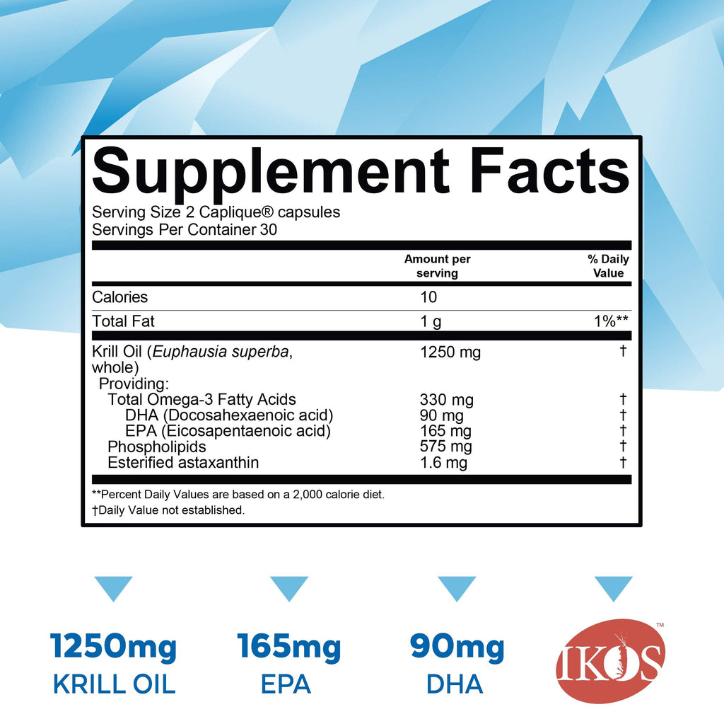 Viva Naturals Antarctic Krill Oil 1250 mg – Omega-3 EPA/DHA + Astaxanthin, Caplique, No Fishy Aftertaste (Pack of 6)