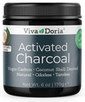 Viva Doria Virgin Activated Charcoal Powder – Coconut Shell Derived, Food Grade, 6 Oz