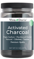 Viva Doria Virgin Activated Charcoal Powder – Hardwood Derived, Food Grade, 8 oz