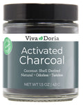 Viva Doria Virgin Activated Charcoal Powder – Coconut Shell Derived, Food Grade, 1.5 oz Jar
