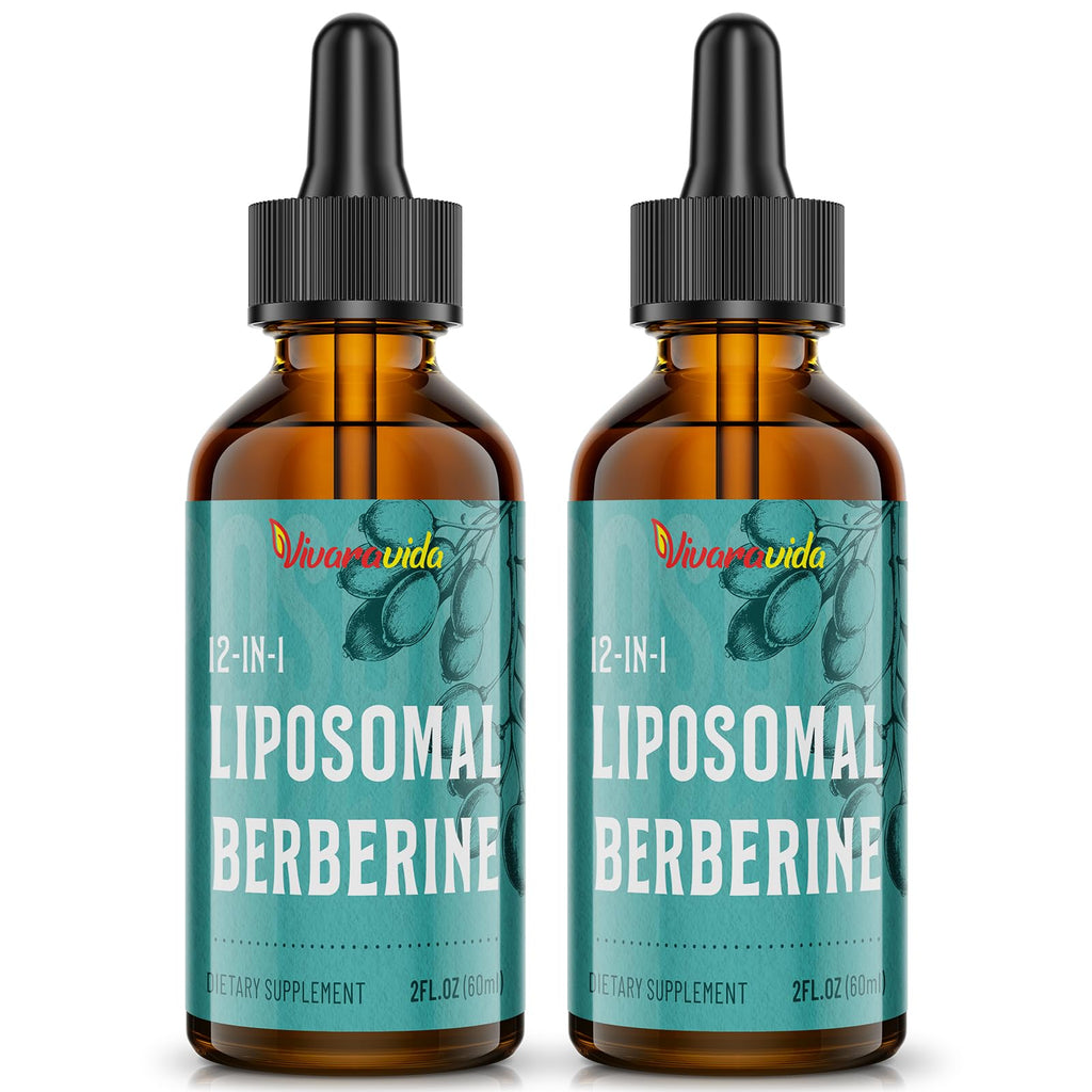 Vivaravida Berberine HCl Drops 3000 mg | Liposomal Berberine HCl Liquid