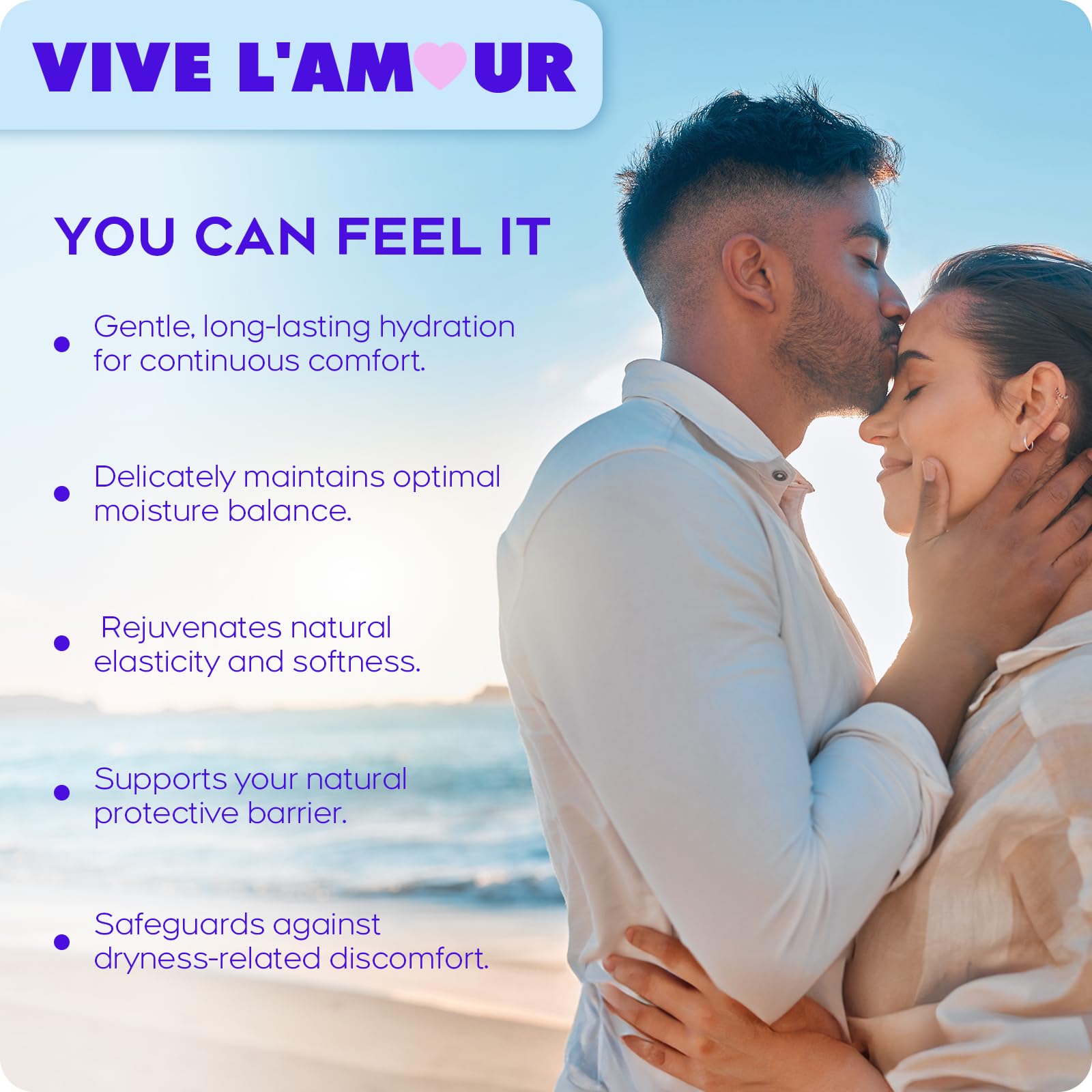 Vive L'Amour 15mg Hyaluronic Acid Vaginal Suppositories – 2-Pack, 24 Count | Continuous Hydration & Moisture