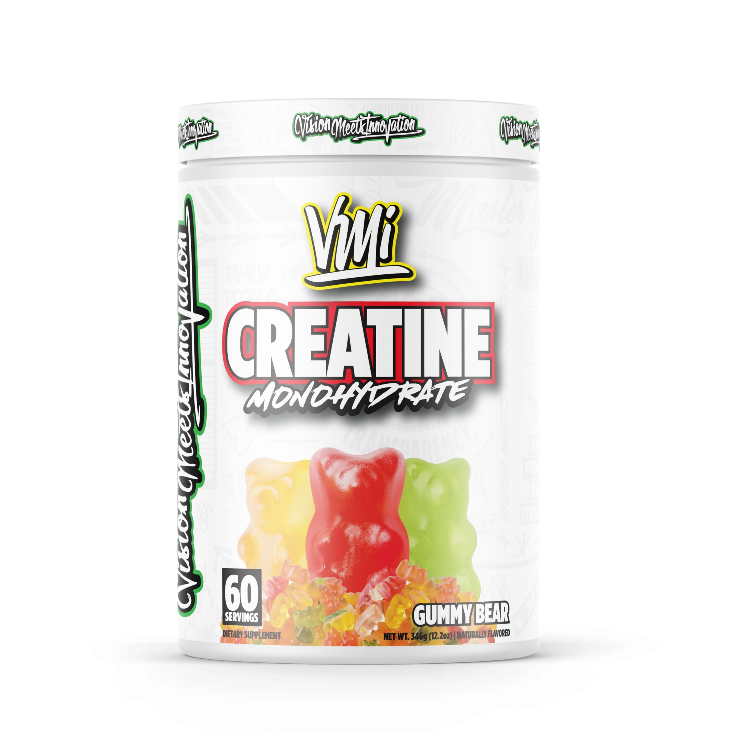 VMI Sports Creatine Monohydrate Powder – 5 g Serving, 60 Servings, Gummy Bear Flavor