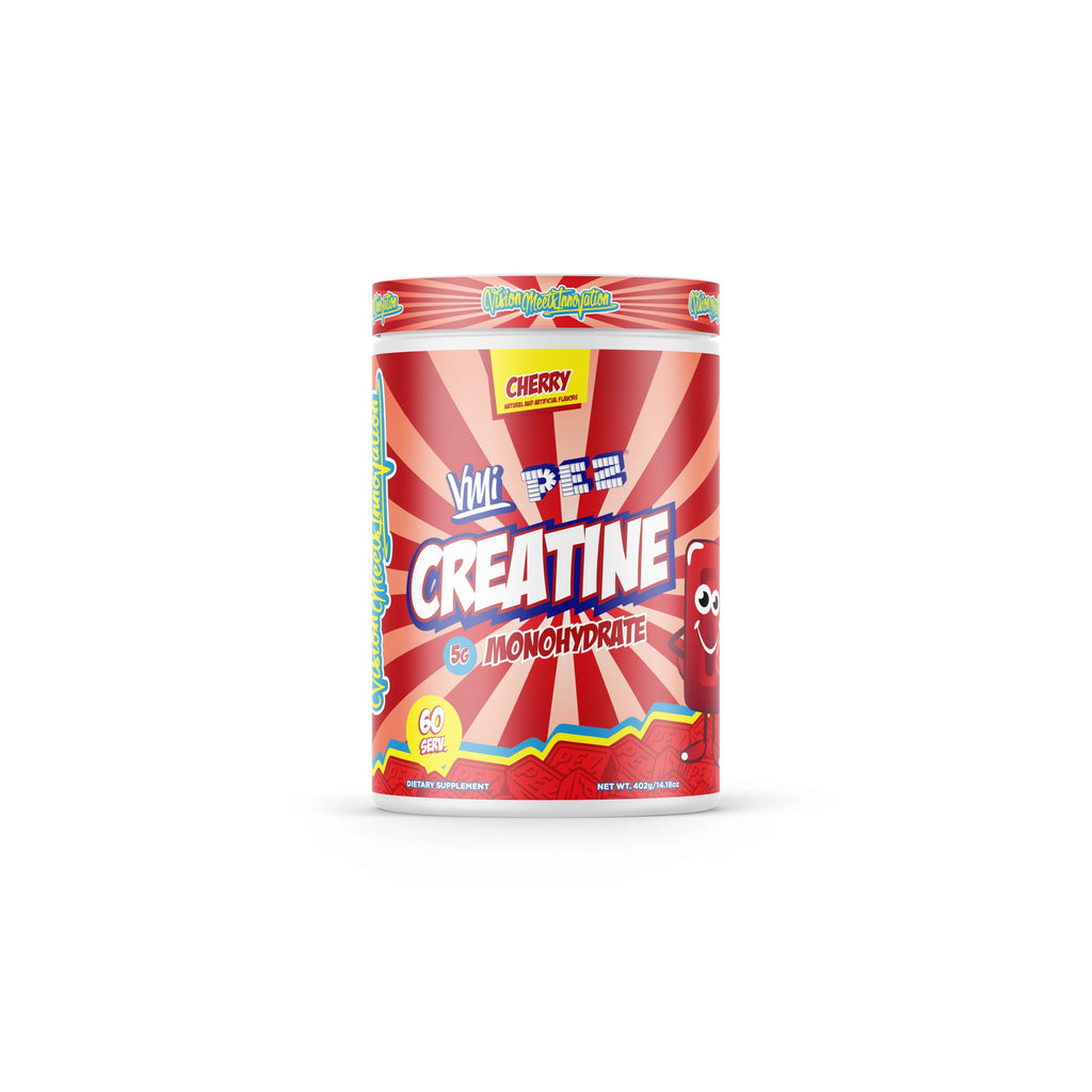 VMI Sports Creatine Monohydrate Powder – 5g Serving, 60 Servings, PEZ Cherry