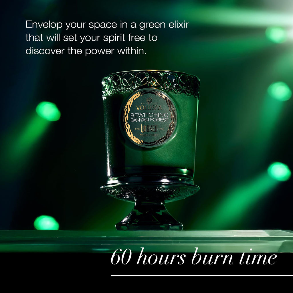Voluspa Wicked Collection Elphaba Bewitching Banyan Forest Candle – 8.5 oz