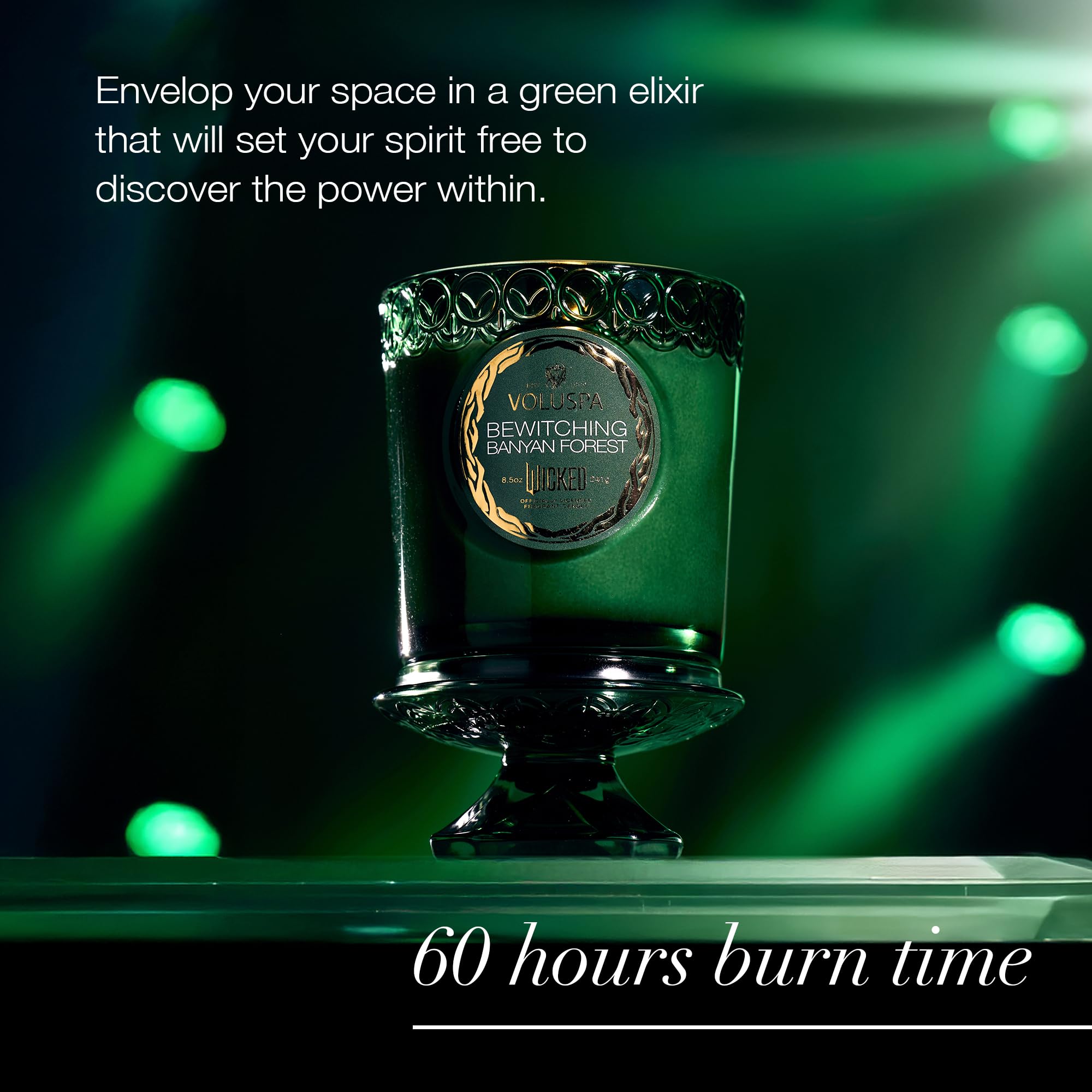 Voluspa Wicked Collection Elphaba Bewitching Banyan Forest Candle – 8.5 oz