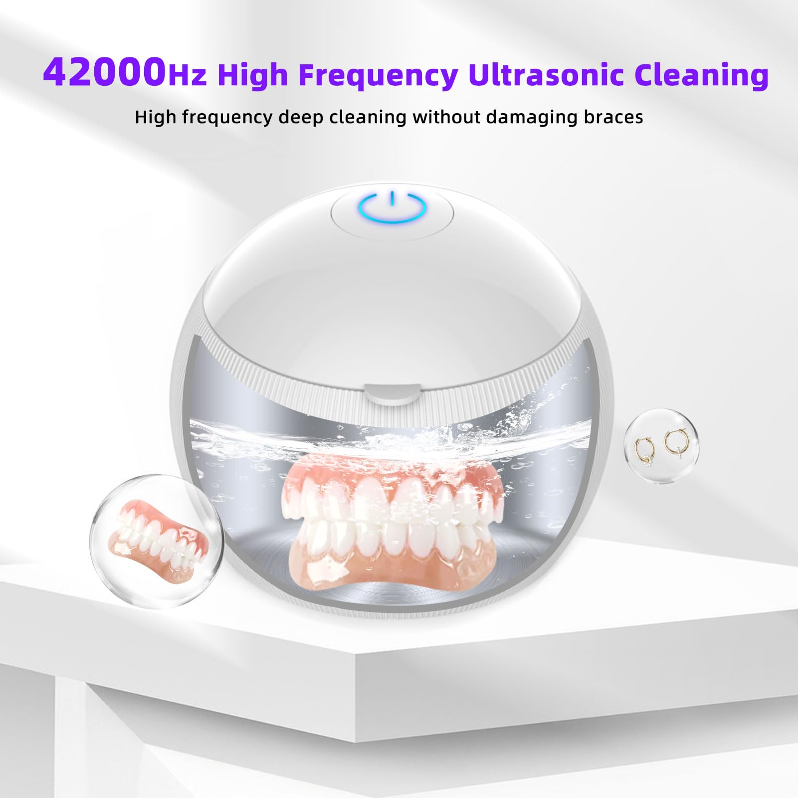 Voraiya Ultrasonic UV Cleaner for Dentures & Dental Appliances - 42KHz