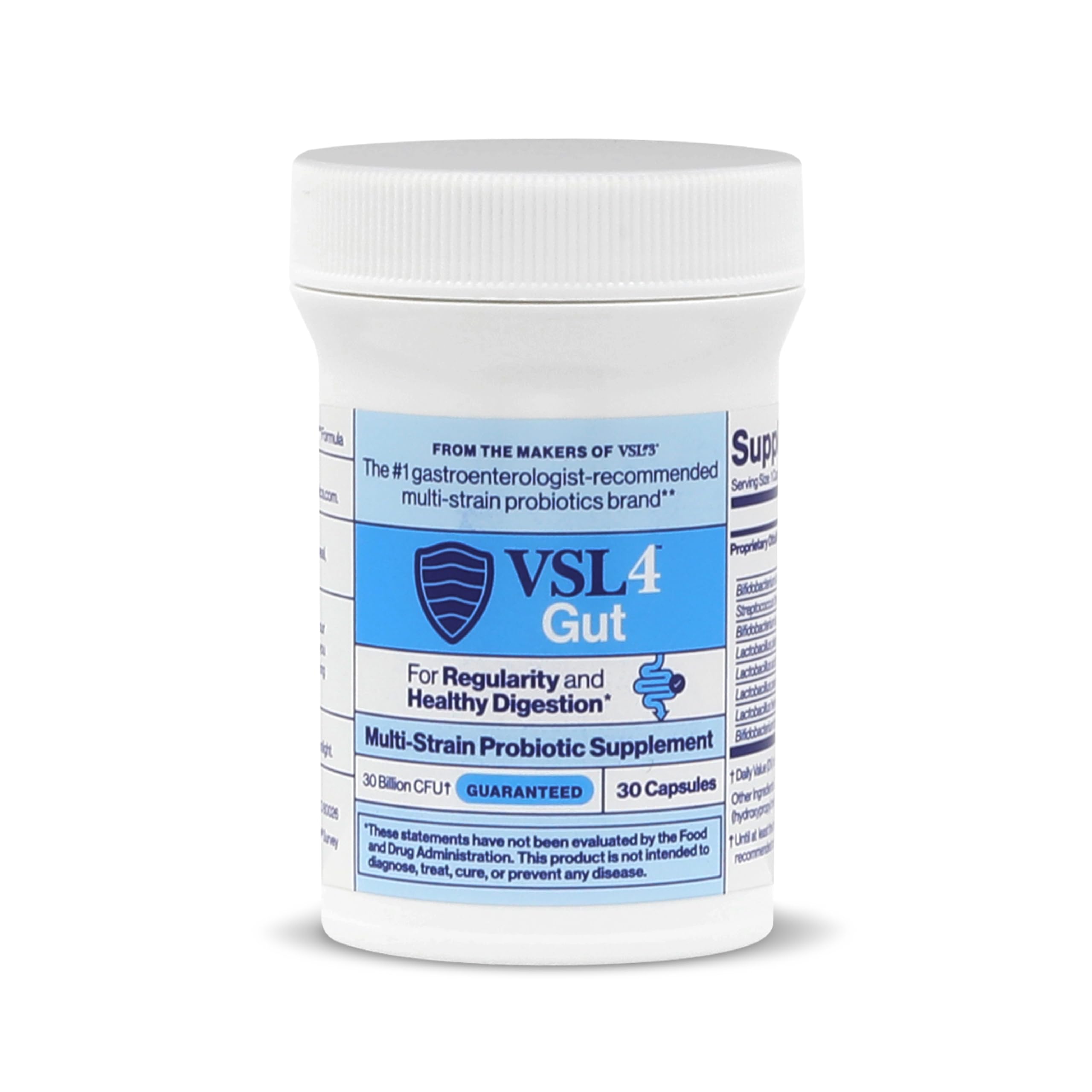 VSL4 Gut Daily Probiotics – 30B CFU, Multi-Strain Digestive Support