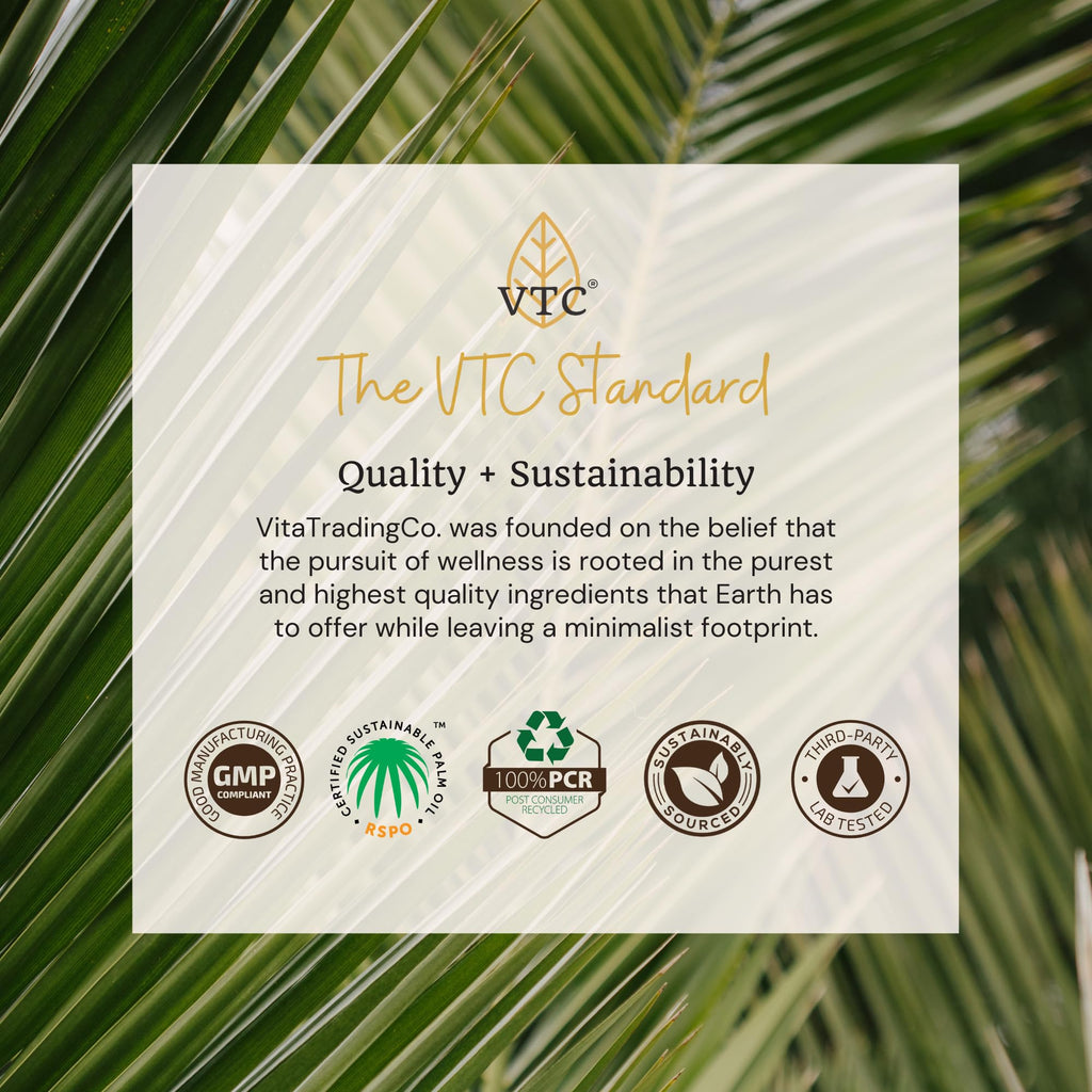 VTC VitaTradingCo. 100% Pure C8 MCT Oil | 128oz, 3X Distilled, Keto & Paleo