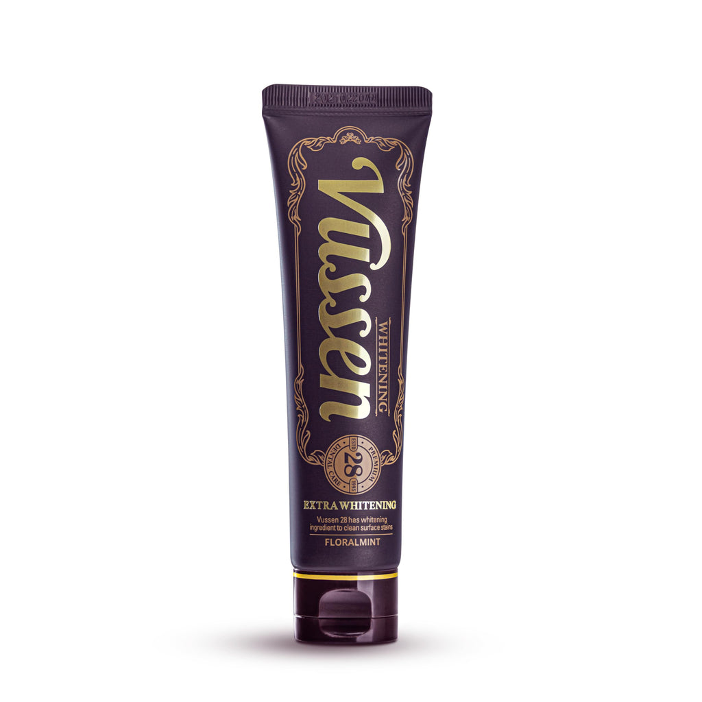 Vussen 28 Extra Whitening Care Toothpaste – Floral Mint | 2.8 oz | Made in Korea