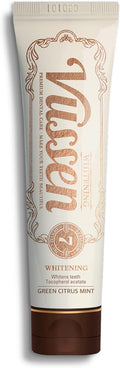 Vussen 7 Whitening Toothpaste 3.5oz | Fluoride-Free, Enamel Safe, Green Citrus Mint