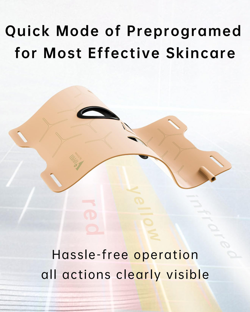 V VYM By Clinmate Infrared Red Light Therapy Mask – Ultra-Thin Facial Device with 830nm, 633nm & 590nm LEDs