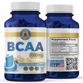 Vykee Nutrition BCAA Capsules – 1000mg BCAAs (2:1:1) | Vegan, Non-GMO | 120 Capsules