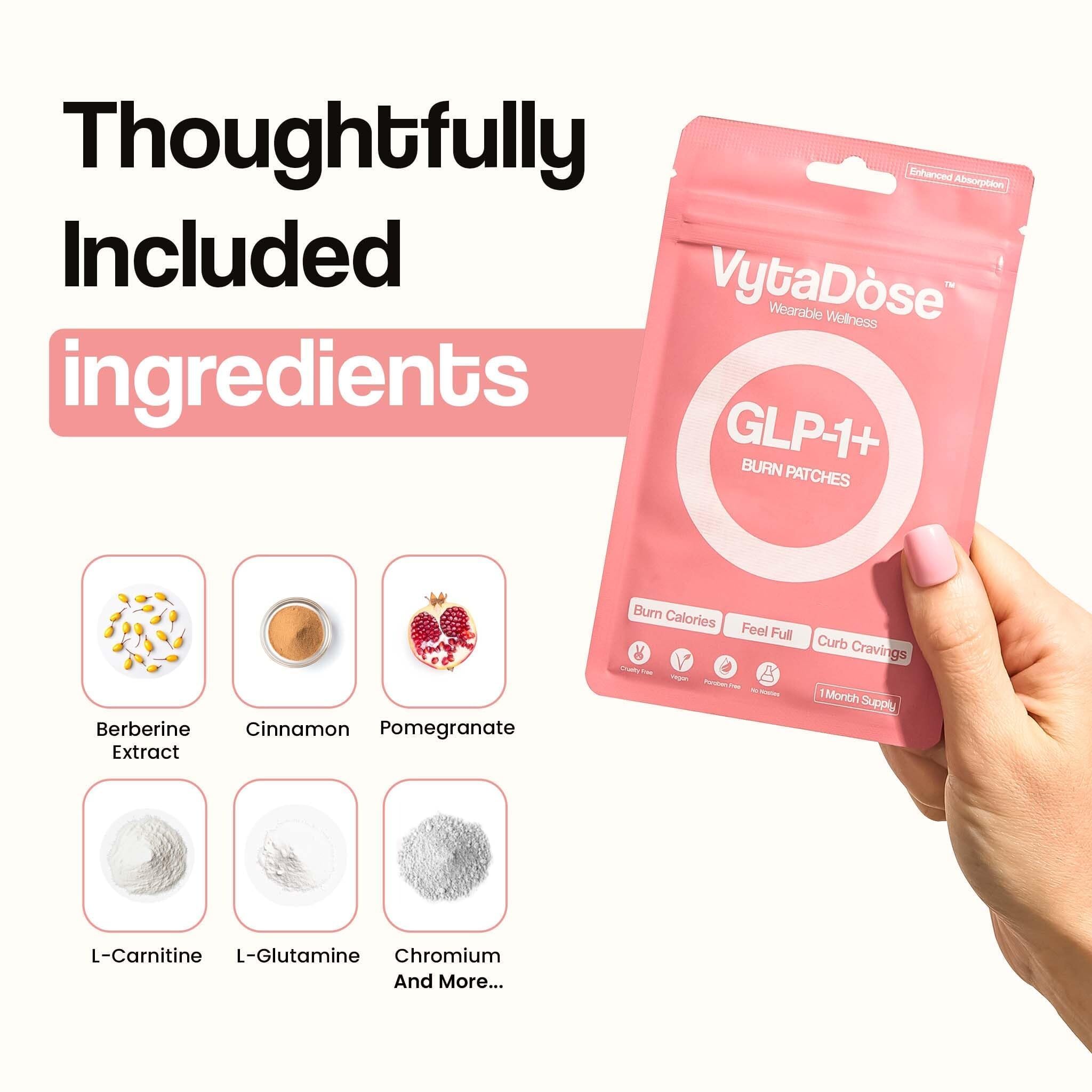 Vytadose GLP1 Patches | 12-Hour Hunger Support | 10x Stronger Formula | 3 Pack