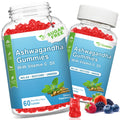 VZOXAINS 2 Pack Ashwagandha Gummies – 1000mg, Vitamin D & C | Vegan