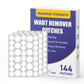WABRINY Maximum Strength Wart Remover Patches | Invisible Hydrocolloid Patches, Waterproof, 144ct