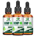 (3 Pack) Hemp Oil Drops – Pain Relief, Skin & Anxiety | 2,000,000 Max Strength, CO2 Extraction, Organic, Vegan
