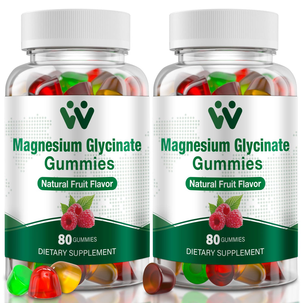WACHRAY Magnesium Glycinate Gummies 400 mg – Sugar-Free, L-Threonate, 160 Count
